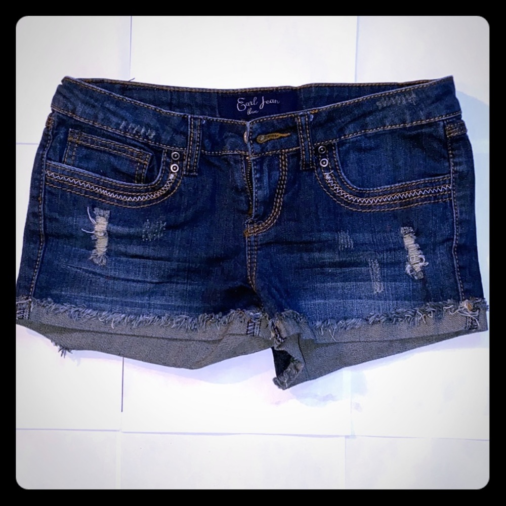 Earl Jean Cuffed Denim Jean Shorts 5